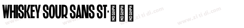 Whiskey Sour Sans St字体转换